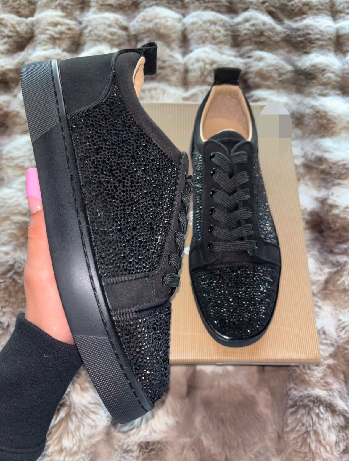 BLK Glitter Rhinestone LT