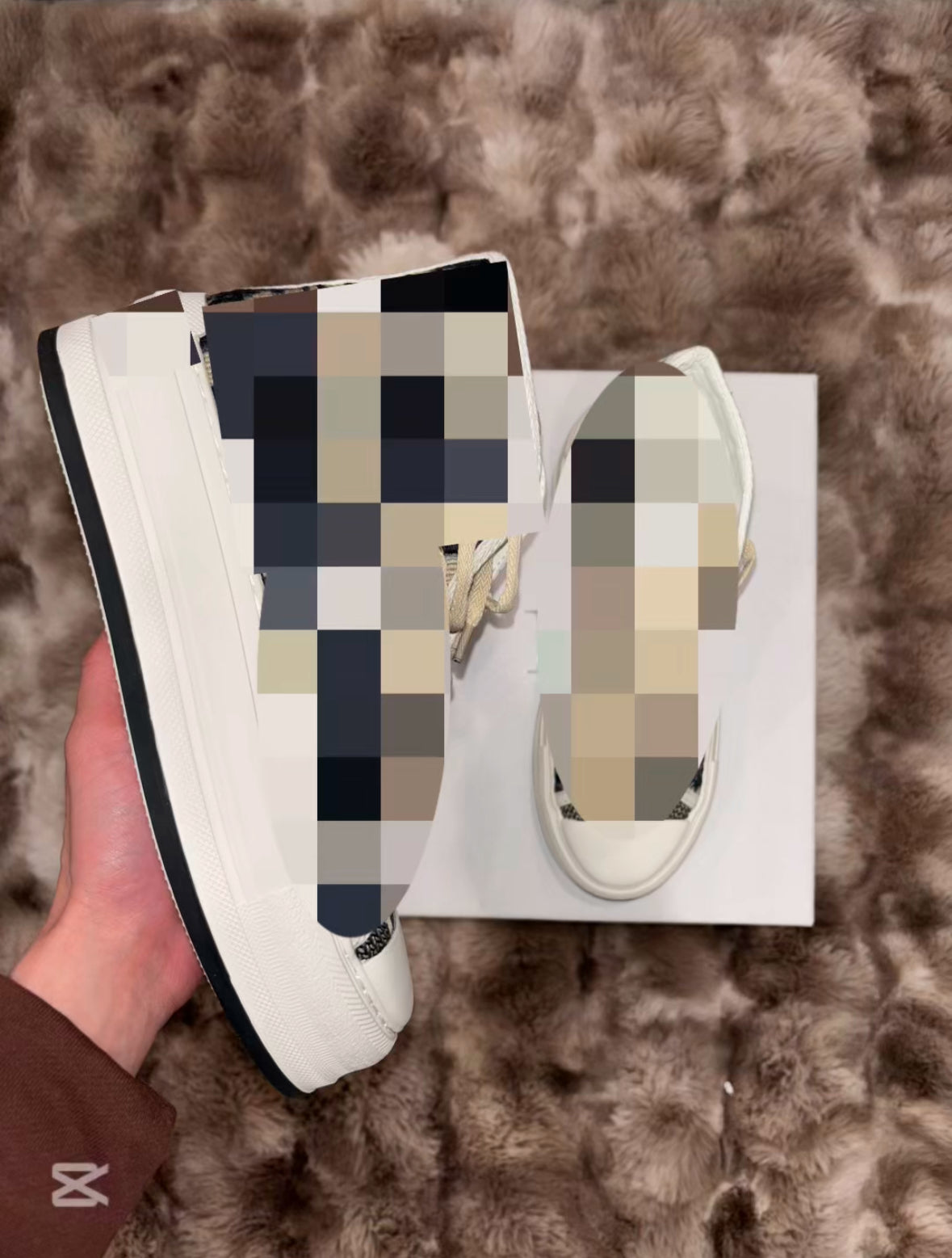 Adore White w Blue Platforms HT