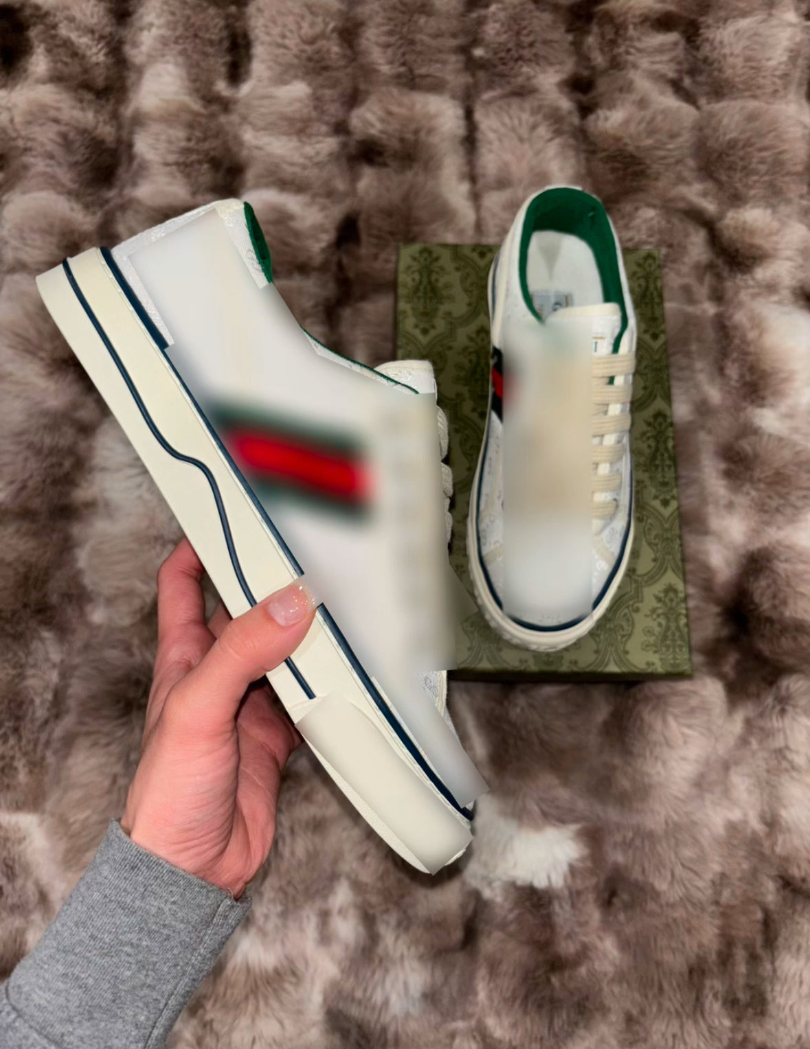 DBG Low Tops WHT/GRN/RED