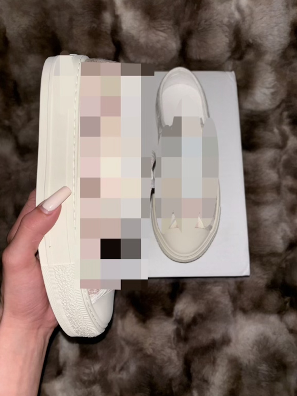 Adore White w Pink Low Tops