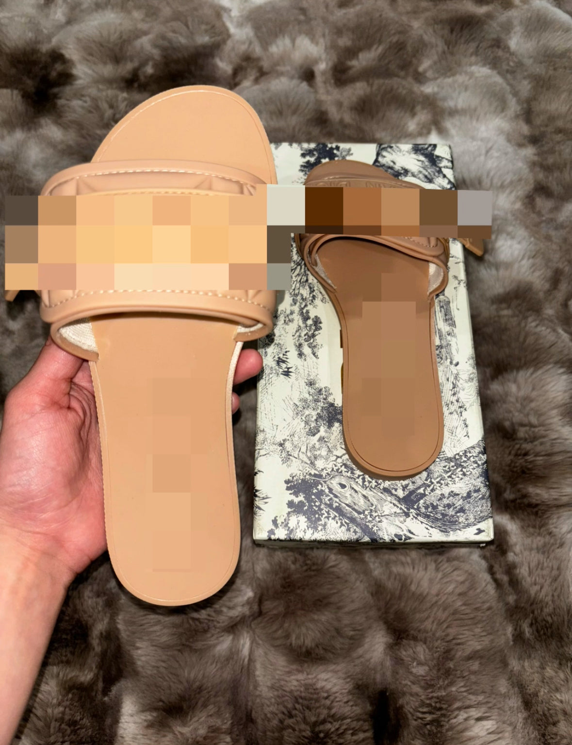 Nude D/ Adjustable Strap Slides